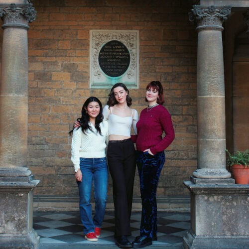 Three Zero Gravity members posing together at Oxford